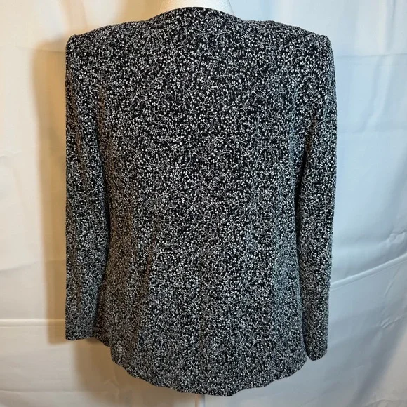 Alex Evenings Women’s Black Sparkle Tank & Jacket Vintage Size Large Evening Out - Picture 3 of 16